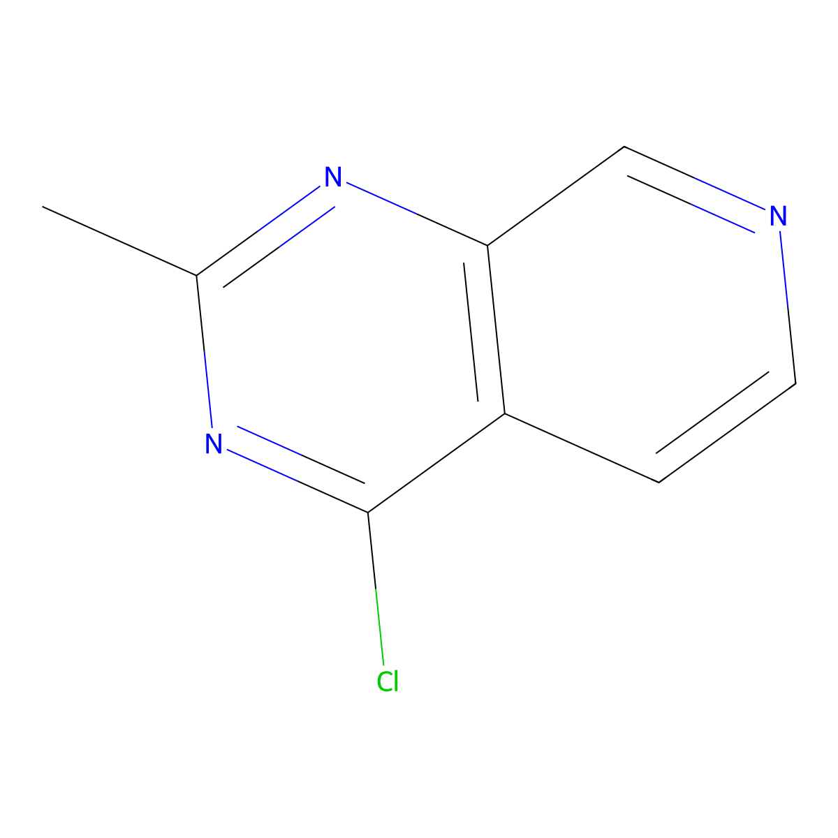 4-Chloro-2-methylpyrido[3,4-d]pyrimidine molecular structure, CAS 101900-98-5