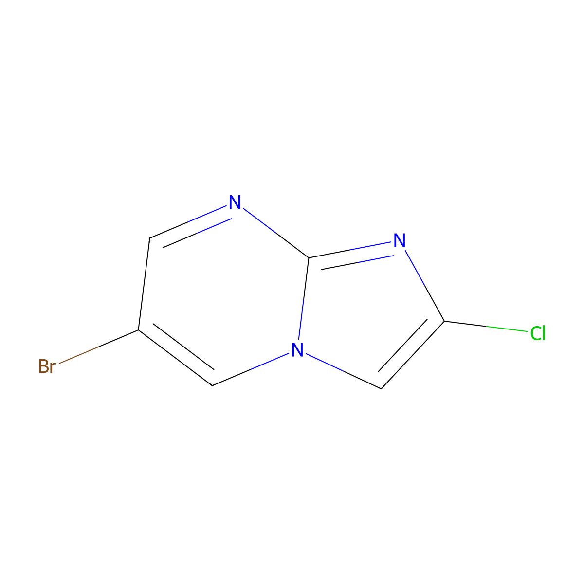 6-Bromo-2-chloroimidazo[1,2-a]pyrimidine molecular structure, CAS 1019017-87-8