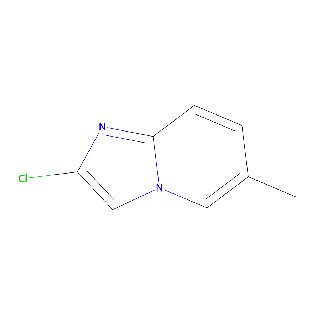 2-Chloro-6-methylimidazo[1,2-A]pyridine molecular structure, CAS 1019019-96-5