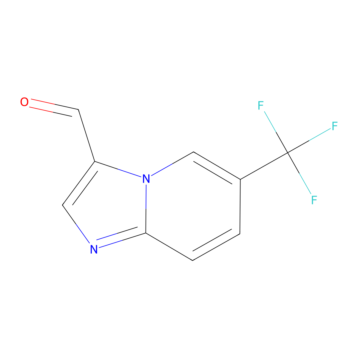 6-(Trifluoromethyl)imidazo[1,2-a]pyridine-3-carbaldehyde molecular structure, CAS 1019019-99-8