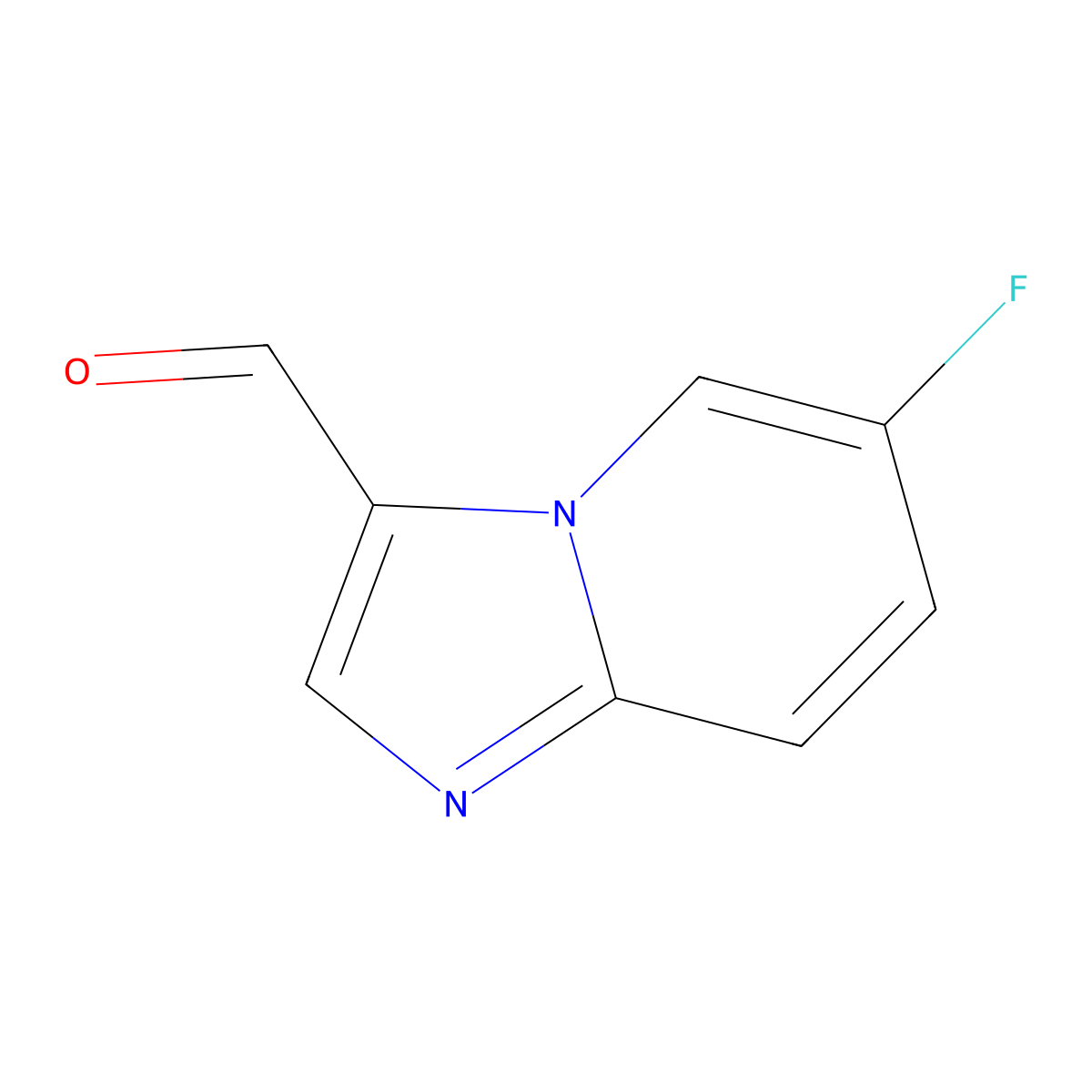 6-Fluoroimidazo[1,2-A]pyridine-3-carbaldehyde molecular structure, CAS 1019020-06-4
