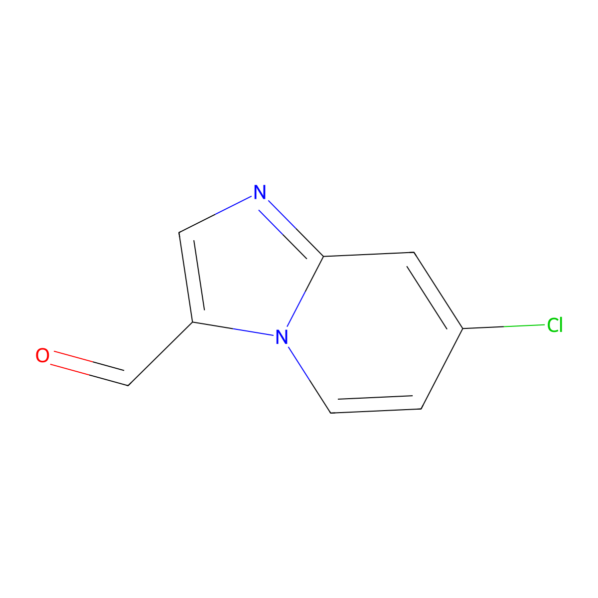 7-Chloroimidazo(1,2-a)pyridine-3-carbaldehyde molecular structure, CAS 1019020-44-0