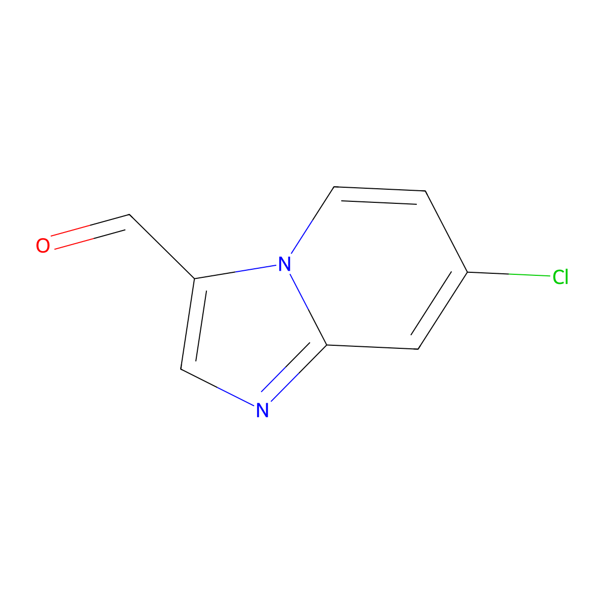 7-Chloroimidazo(1,2-a)pyridine-3-carbaldehyde molecular structure, CAS 1019020-44-0