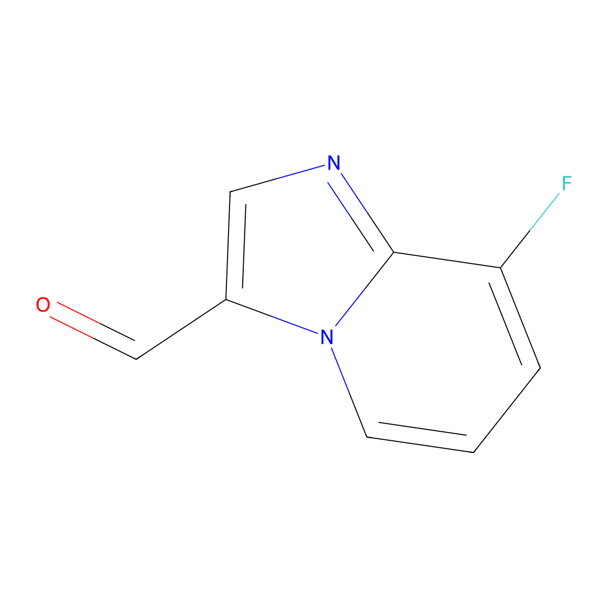 8-Fluoroimidazo[1,2-a]pyridine-3-carbaldehyde molecular structure, CAS 1019021-92-1