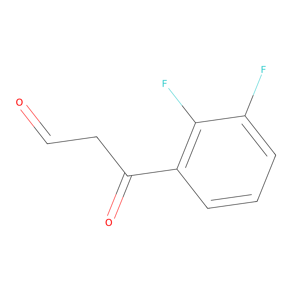 3-(2,3-Difluorophenyl)-3-oxopropanal molecular structure, CAS 1019022-74-2
