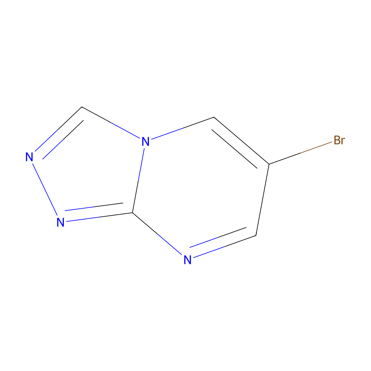 6-Bromo-[1,2,4]triazolo[4,3-a]pyrimidine molecular structure, CAS 1019023-12-1