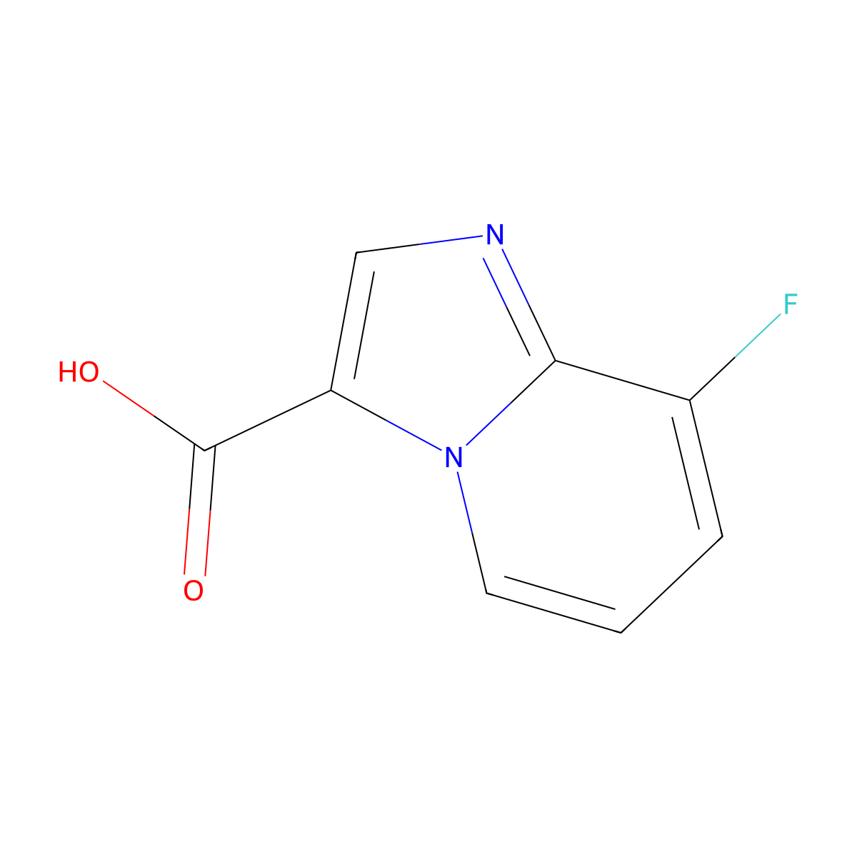 8-Fluoroimidazo[1,2-a]pyridine-3-carboxylic acid molecular structure, CAS 1019023-85-8