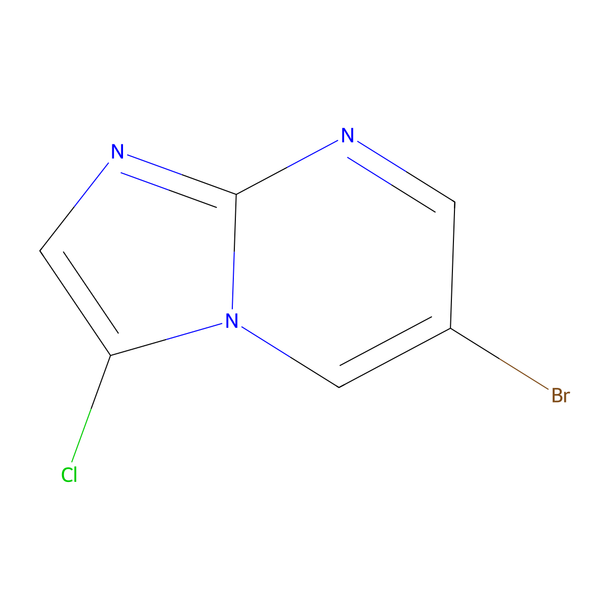6-Bromo-3-chloroimidazo[1,2-a]pyrimidine molecular structure, CAS 1019025-49-0