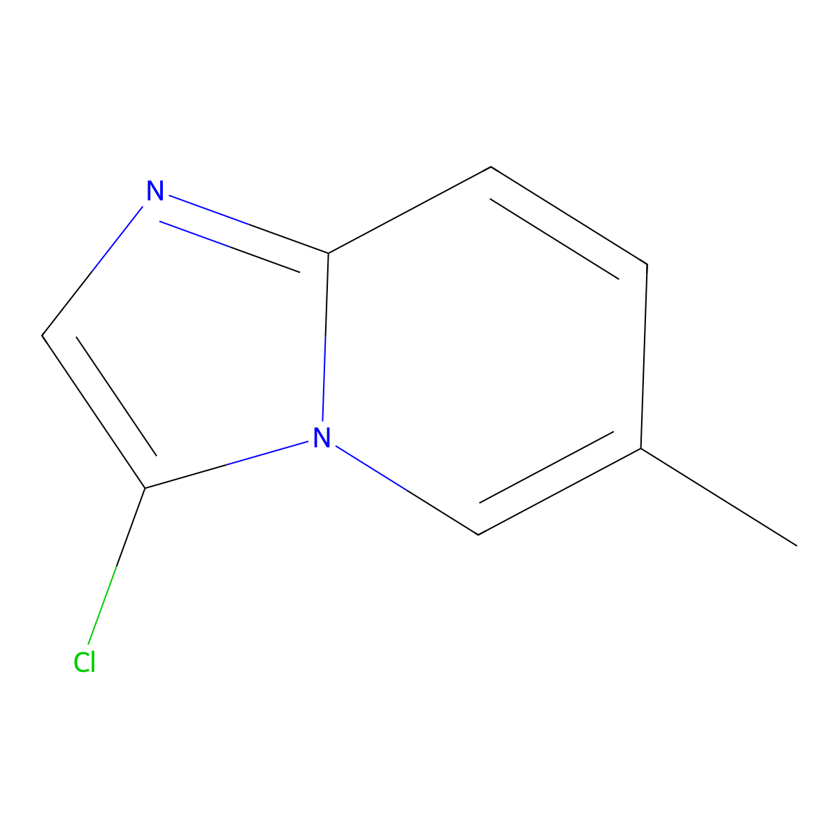 3-Chloro-6-methylimidazo[1,2-a]pyridine molecular structure, CAS 1019027-60-1
