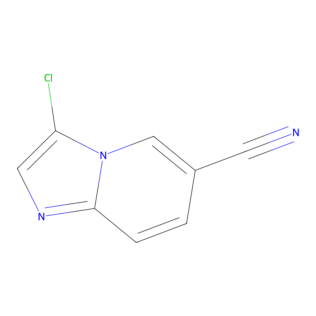 3-Chloroimidazo[1,2-A]Pyridine-6-Carbonitrile molecular structure, CAS 1019027-68-9