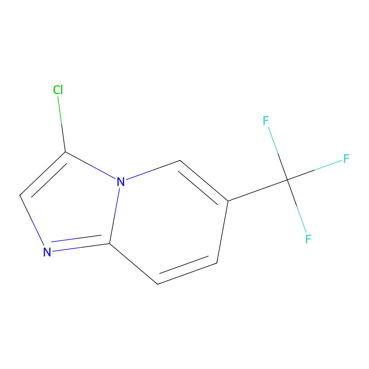 3-Chloro-6-(trifluoromethyl)imidazo[1,2-a]pyridine molecular structure, CAS 1019027-76-9