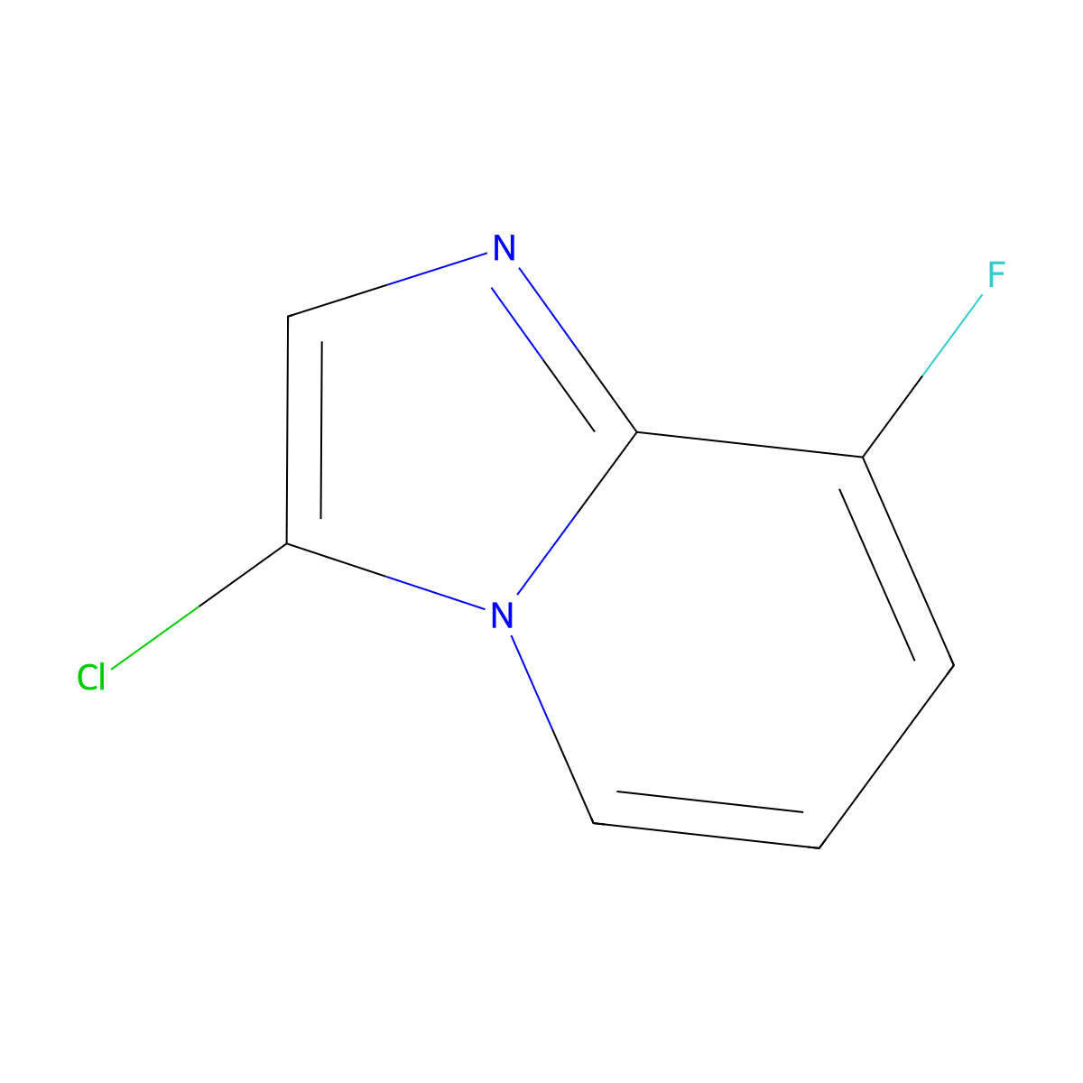 3-Chloro-8-fluoroimidazo[1,2-a]pyridine molecular structure, CAS 1019028-15-9