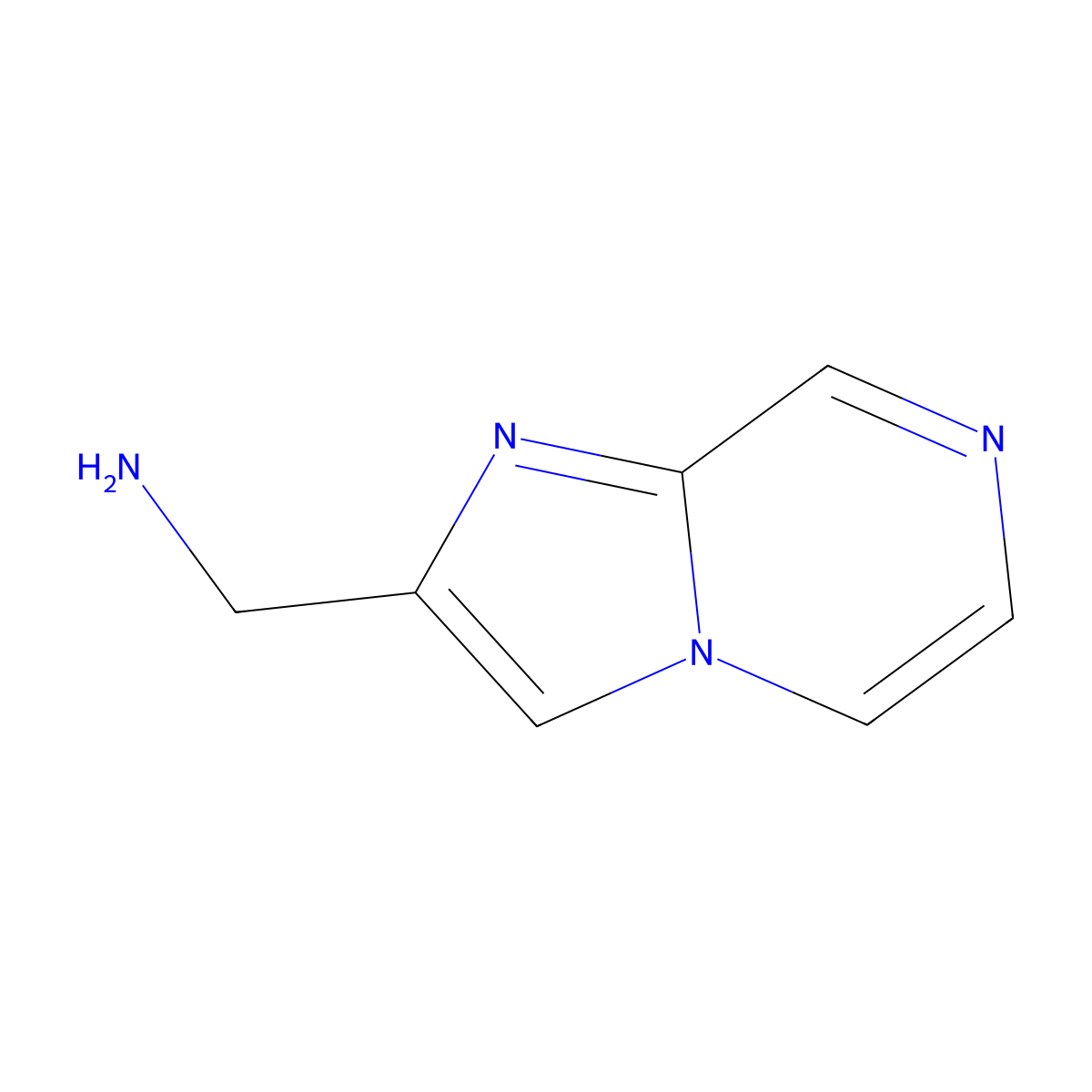 Imidazo[1,2-a]pyrazin-2-ylmethanamine molecular structure, CAS 1019030-08-0