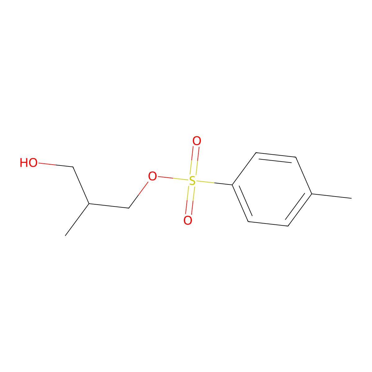 3-Hydroxy-2-methylpropyl 4-methylbenzenesulfonate molecular structure, CAS 1019030-46-6
