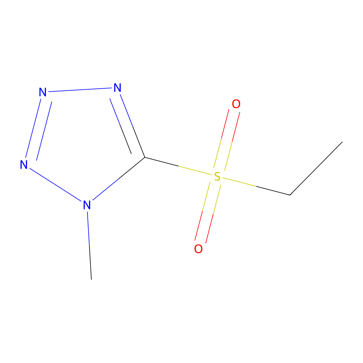 5-(ethylsulfonyl)-1-methyl-1H-tetrazole molecular structure, CAS 1019062-29-3