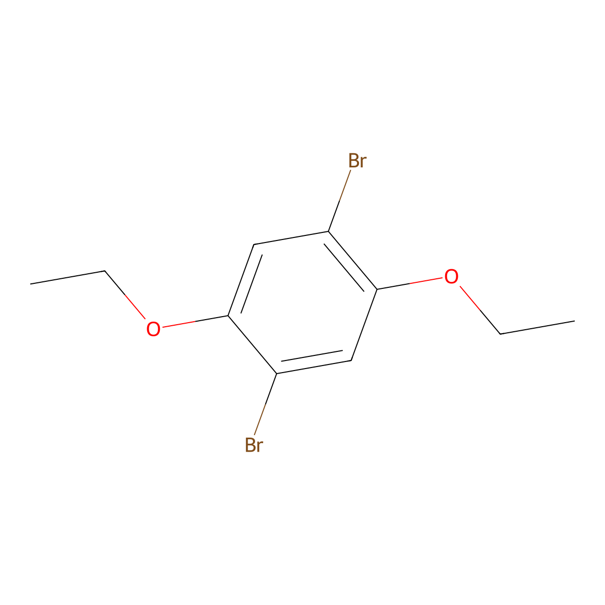 1,4-Dibromo-2,5-diethoxybenzene molecular structure, CAS 101907-55-5