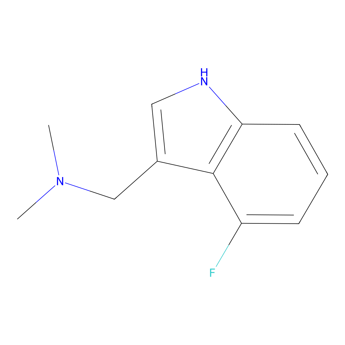 4-Fluorogramine molecular structure, CAS 101909-46-0