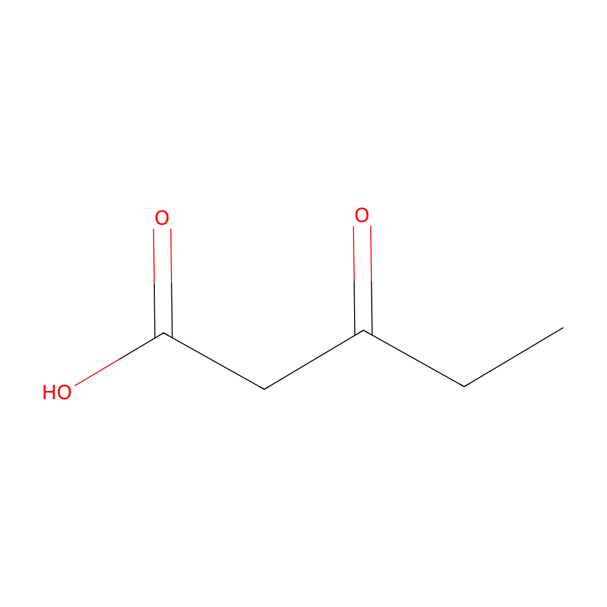 3-Oxopentanoic acid molecular structure, CAS 10191-25-0