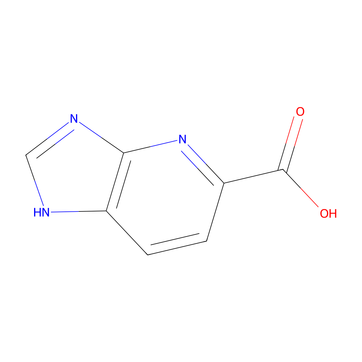3H-imidazo(4,5-b)pyridine-5-carboxylic acid molecular structure, CAS 1019108-05-4