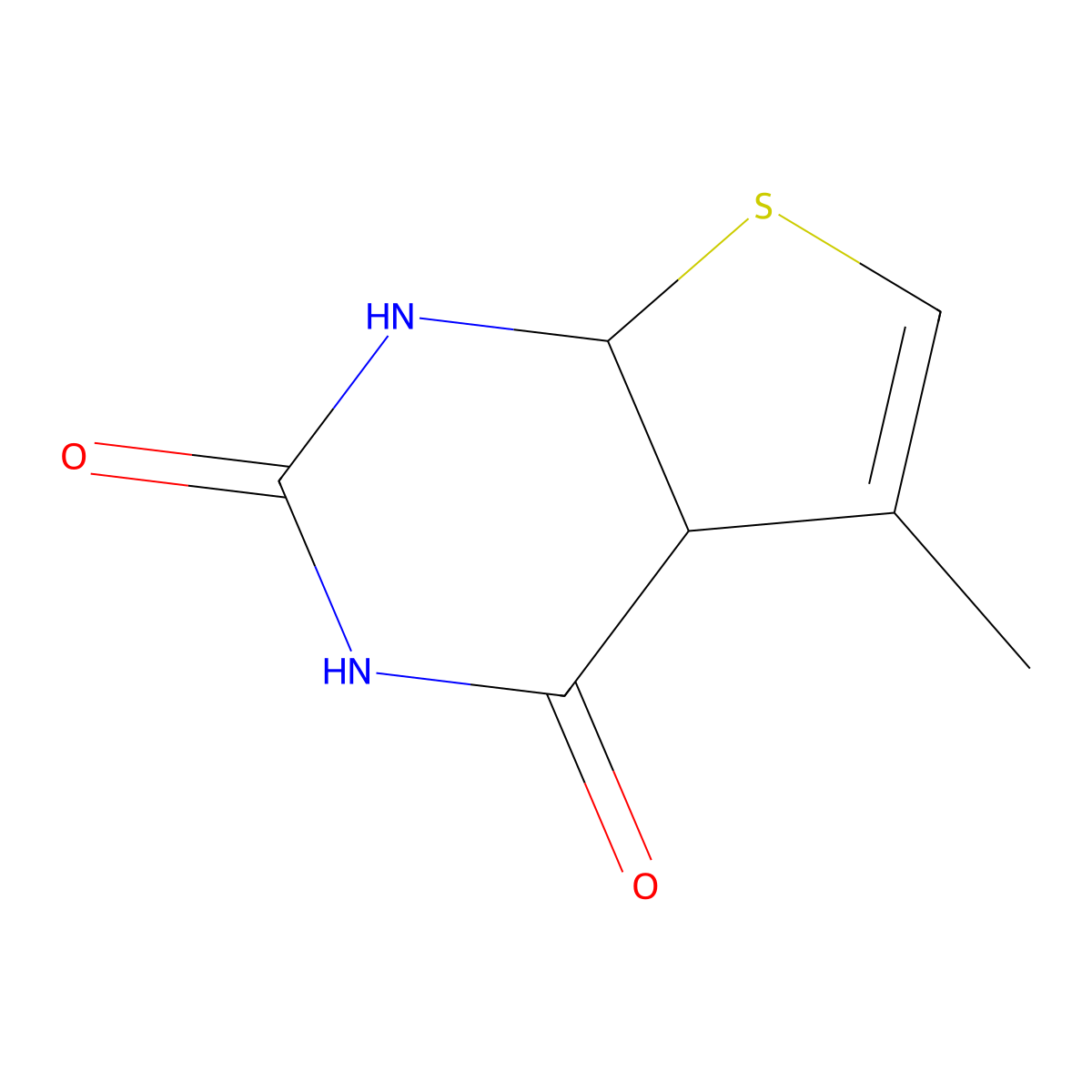 5-methyl-4a,7a-dihydro-1H-thieno[2,3-d]pyrimidine-2,4-dione molecular structure, CAS 1019108-07-6
