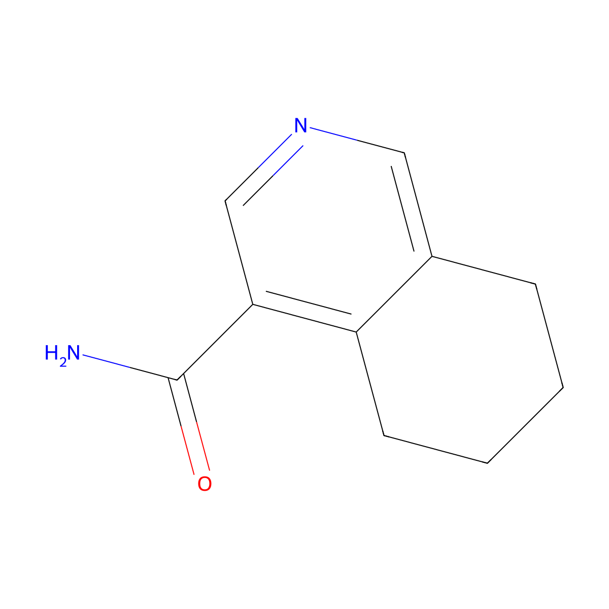 5,6,7,8-Tetrahydroisoquinoline-4-carboxamide molecular structure, CAS 1019108-12-3