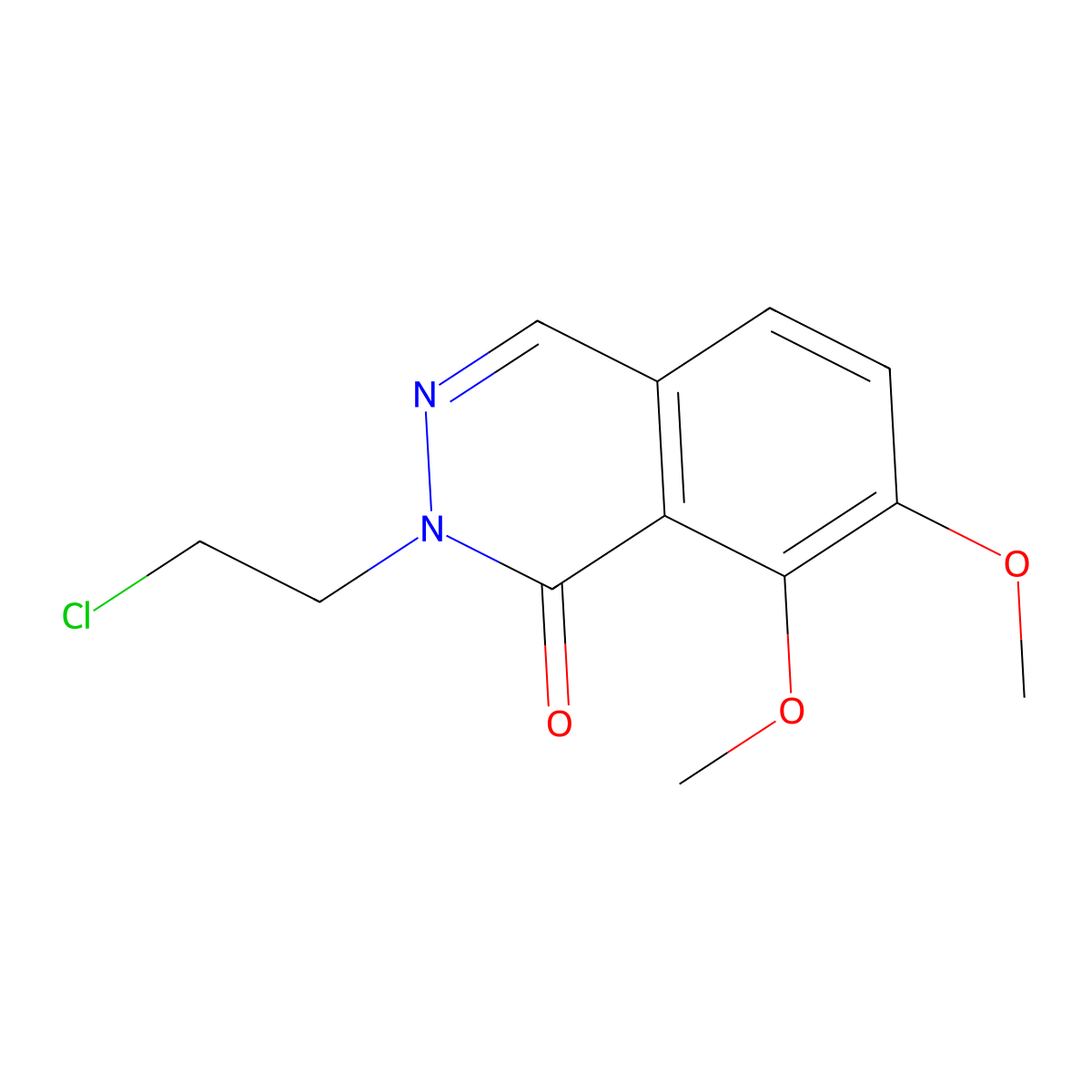 2-(2-chloroethyl)-7,8-dimethoxyphthalazin-1(2H)-one molecular structure, CAS 1019108-28-1