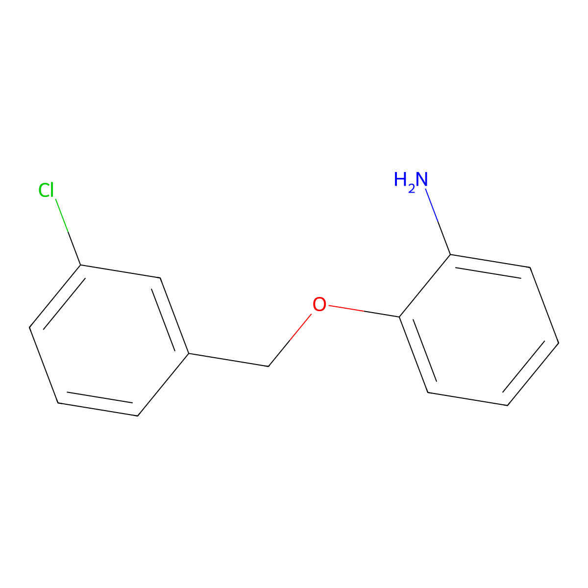2-[(3-Chlorophenyl)methoxy]aniline molecular structure, CAS 1019111-09-1