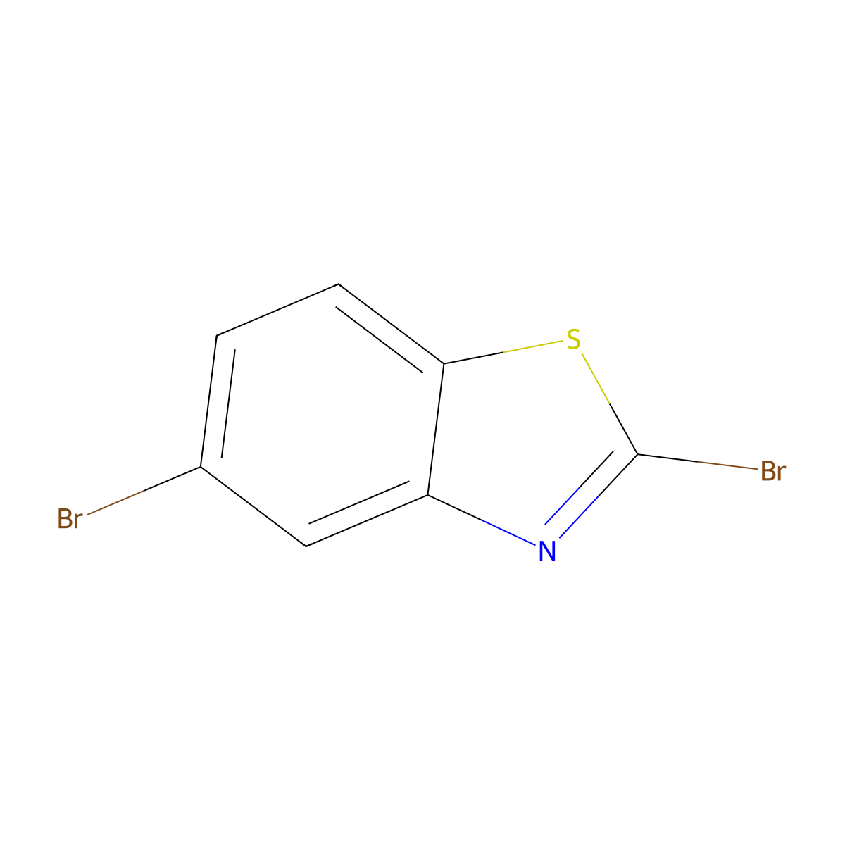 2,5-Dibromo-1,3-benzothiazole molecular structure, CAS 1019111-64-8