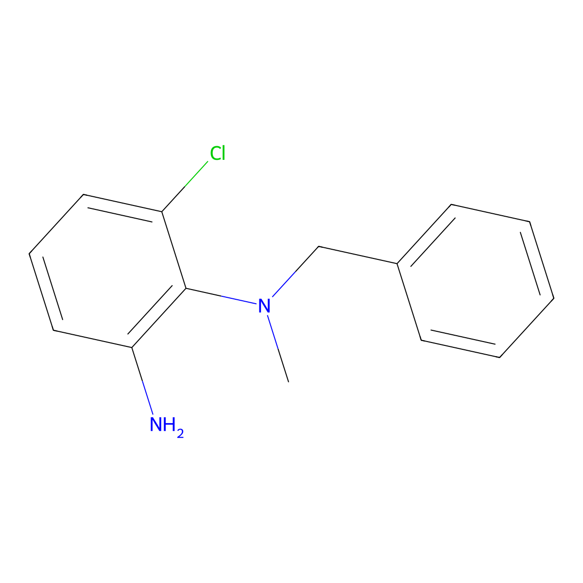 N1-Benzyl-6-chloro-N1-methylbenzene-1,2-diamine molecular structure, CAS 1019113-77-9