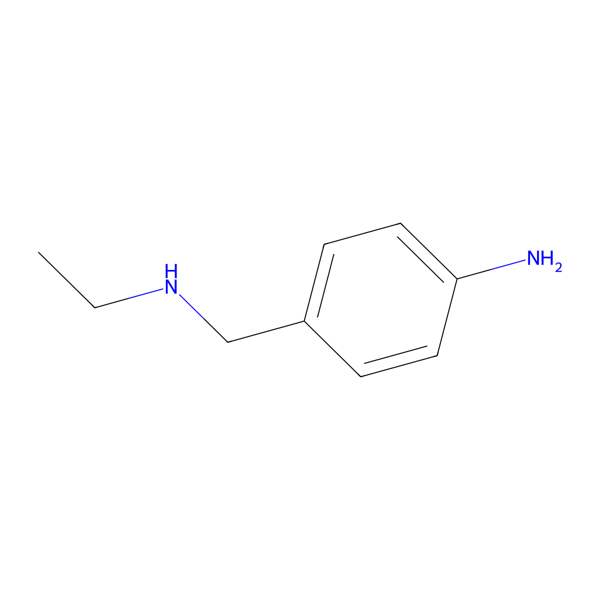 N-Ethyl-4-aminobenzylamine molecular structure, CAS 1019115-71-9