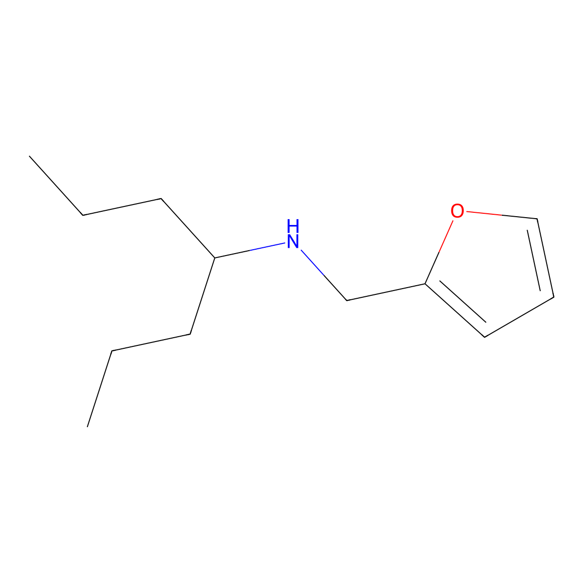 (Furan-2-ylmethyl)(heptan-4-YL)amine molecular structure, CAS 1019118-06-9