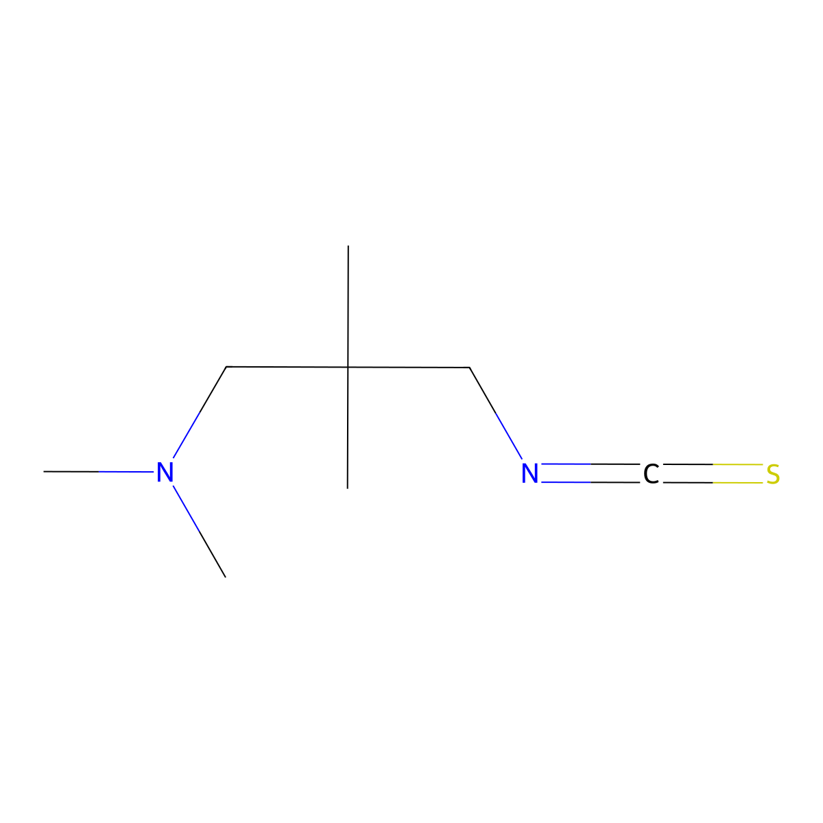 (3-Isothiocyanato-2,2-dimethylpropyl)dimethylamine molecular structure, CAS 1019119-63-1