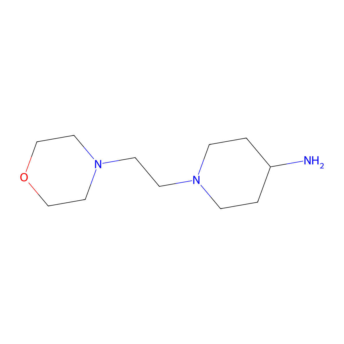1-[2-(Morpholin-4-YL)ethyl]piperidin-4-amine molecular structure, CAS 1019119-64-2