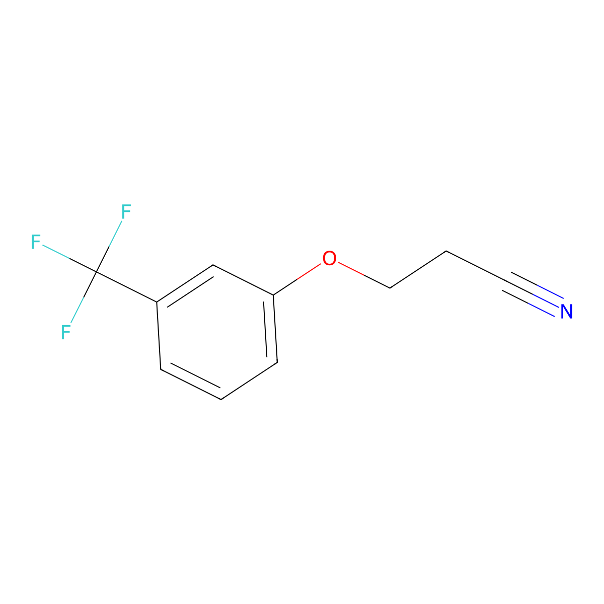 3-(3-(Trifluoromethyl)phenoxy)propanenitrile molecular structure, CAS 1019120-01-4