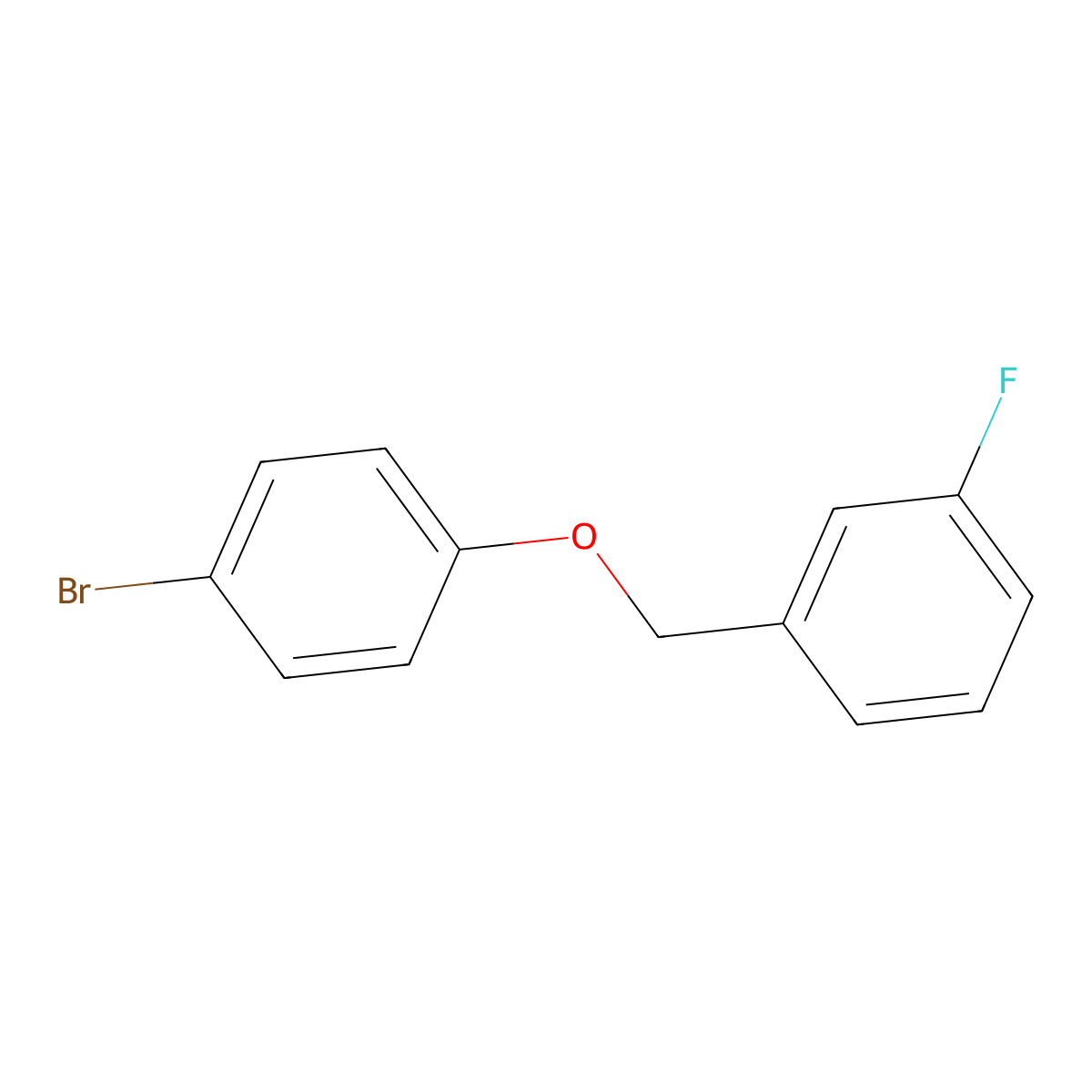 1-((4-Bromophenoxy)methyl)-3-fluorobenzene molecular structure, CAS 1019123-14-8