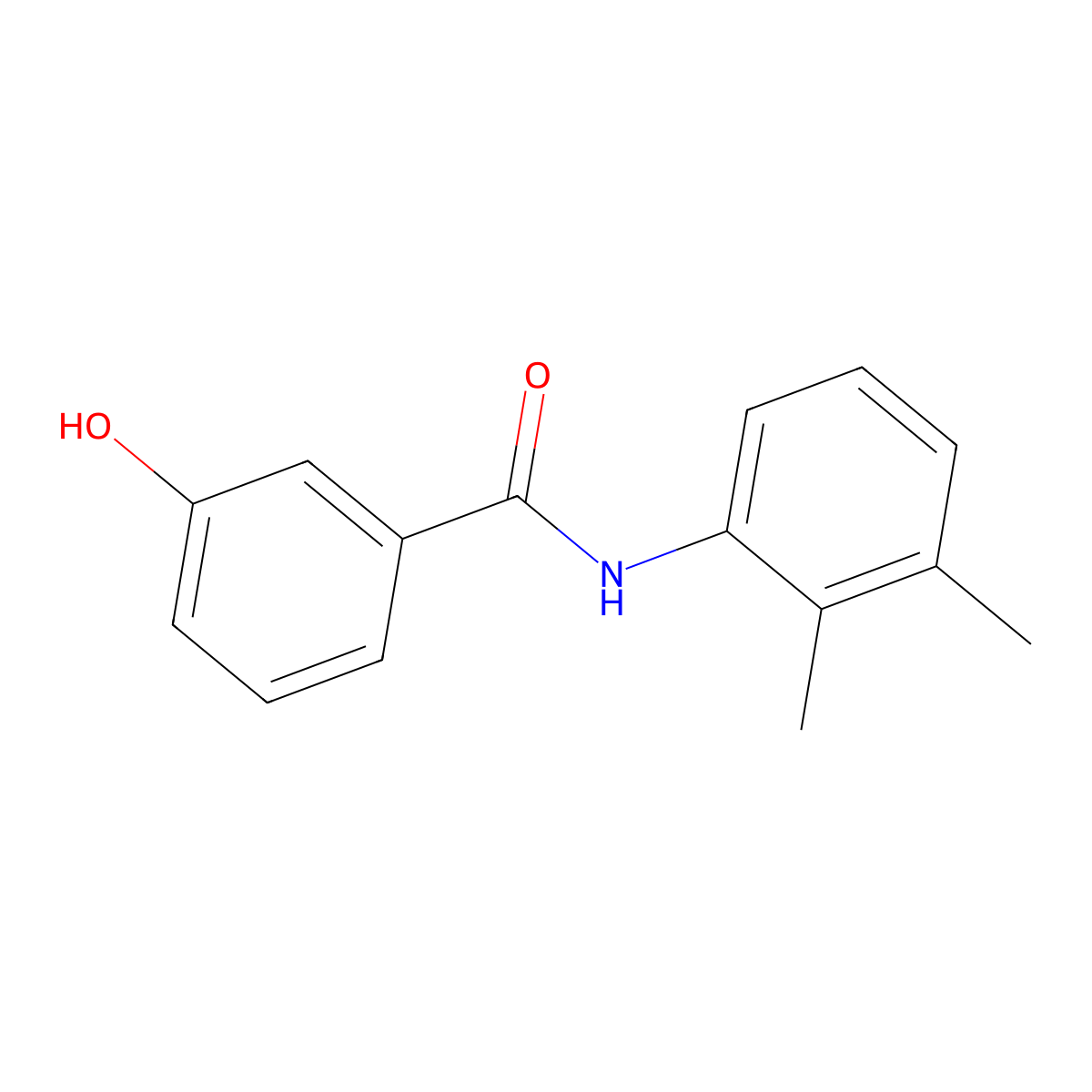 N-(2,3-dimethylphenyl)-3-hydroxybenzamide molecular structure, CAS 1019124-36-7