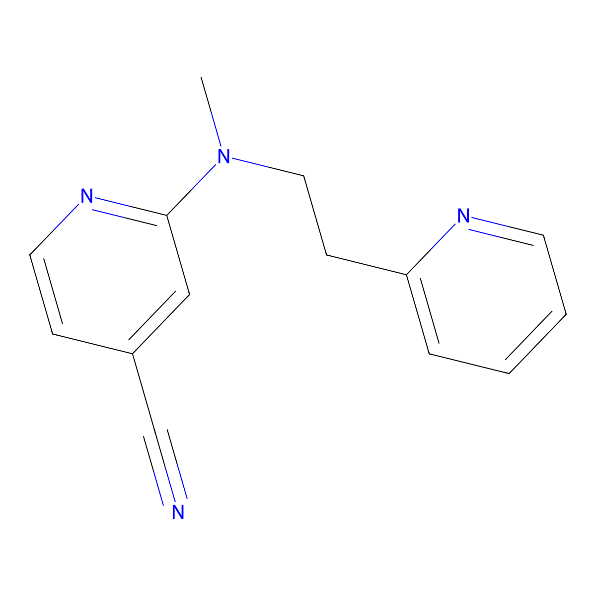 2-{Methyl[2-(pyridin-2-YL)ethyl]amino}pyridine-4-carbonitrile molecular structure, CAS 1019126-52-3
