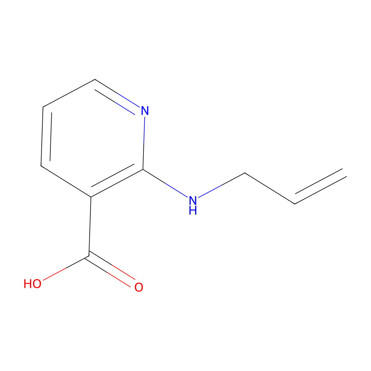 2-(Allylamino)nicotinic acid molecular structure, CAS 1019126-98-7