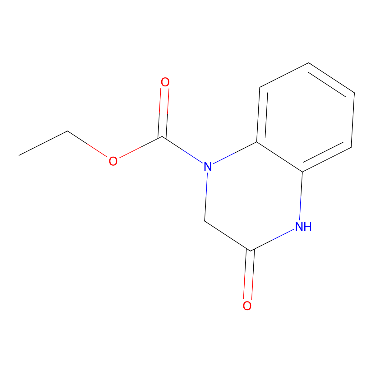 ethyl 3-oxo-3,4-dihydroquinoxaline-1(2H)-carboxylate molecular structure, CAS 1019132-48-9