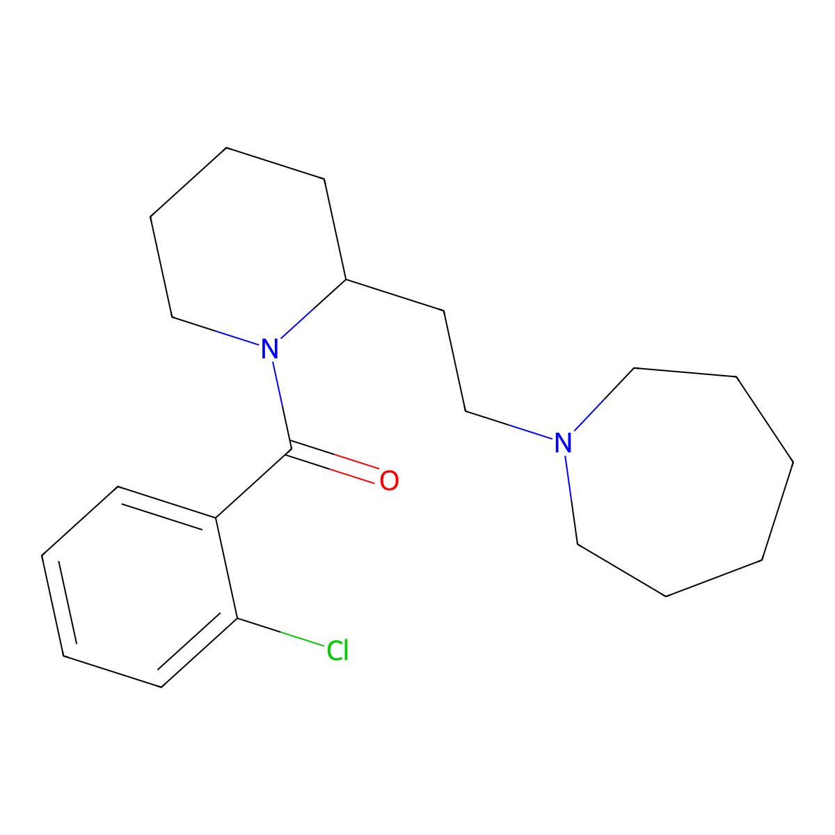 1-{2-[1-(2-Chlorobenzoyl)piperidin-2-yl]ethyl}azepane molecular structure, CAS 1019143-29-3