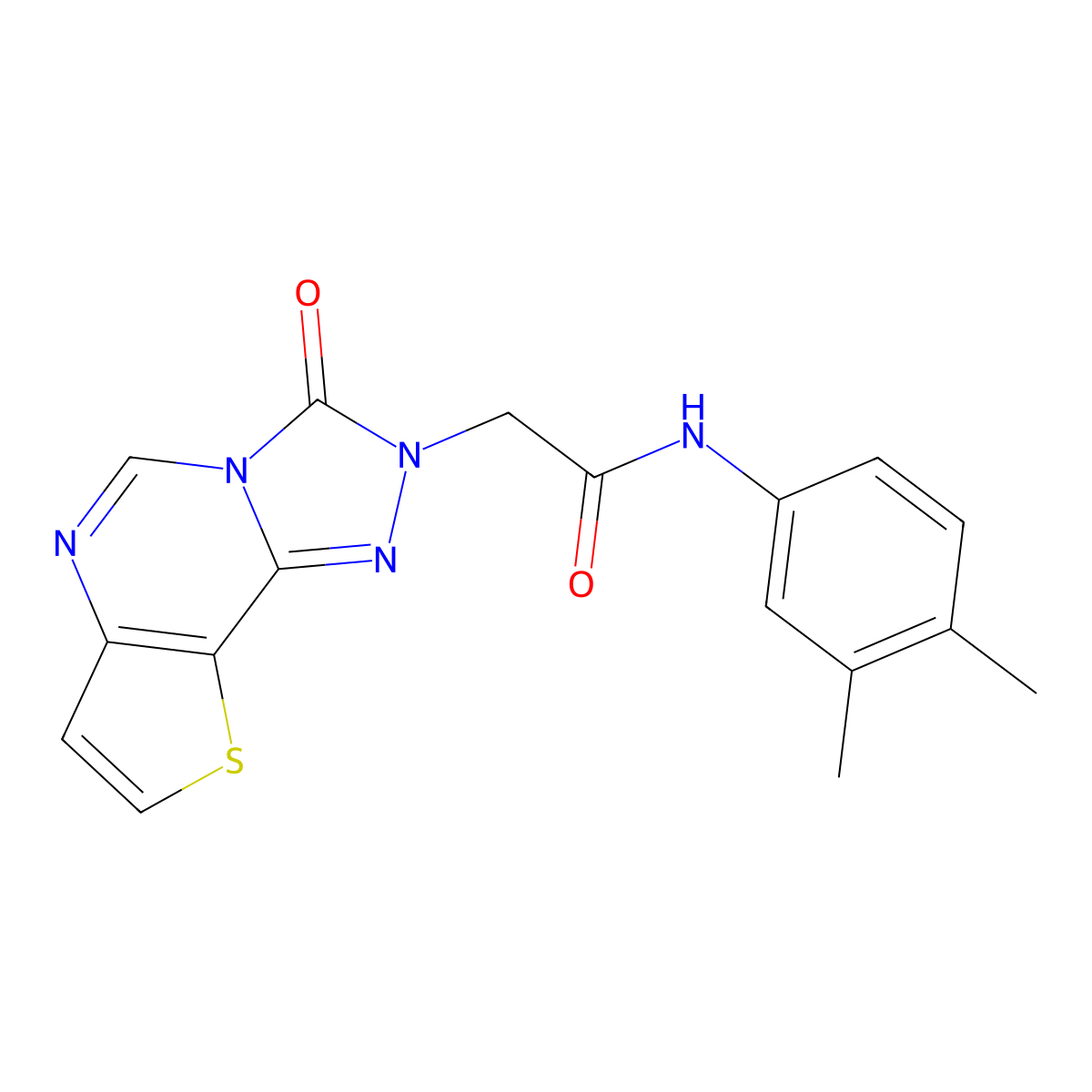 N-(3,4-dimethylphenyl)-2-{5-oxo-12-thia-3,4,6,8-tetraazatricyclo[7.3.0.0^{2,6}]dodeca-1(9),2,7,10-tetraen-4-yl}acetamide molecular structure, CAS 1019180-06-3