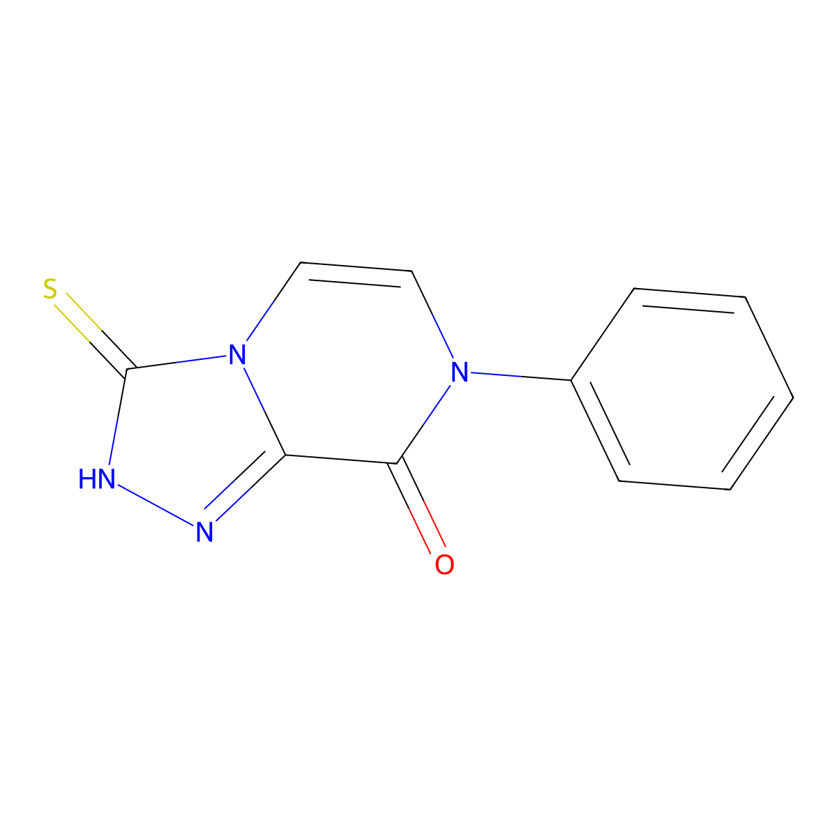 7-phenyl-3-thioxo-2,3-dihydro-[1,2,4]triazolo[4,3-a]pyrazin-8(7H)-one molecular structure, CAS 1019186-92-5