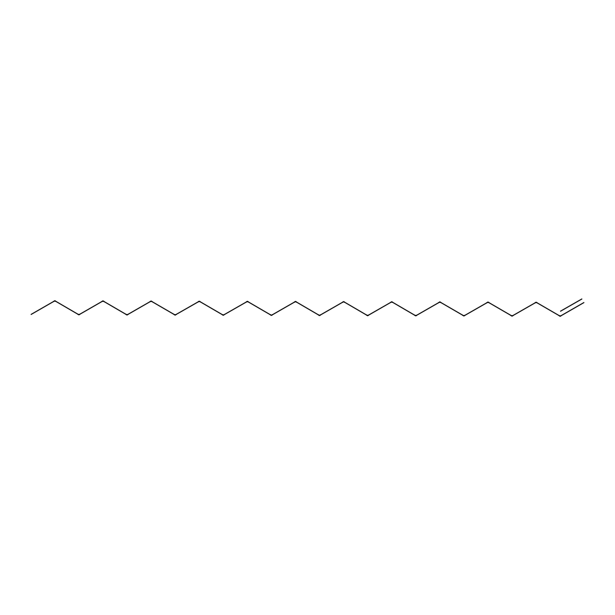 1-Tetracosene molecular structure, CAS 10192-32-2