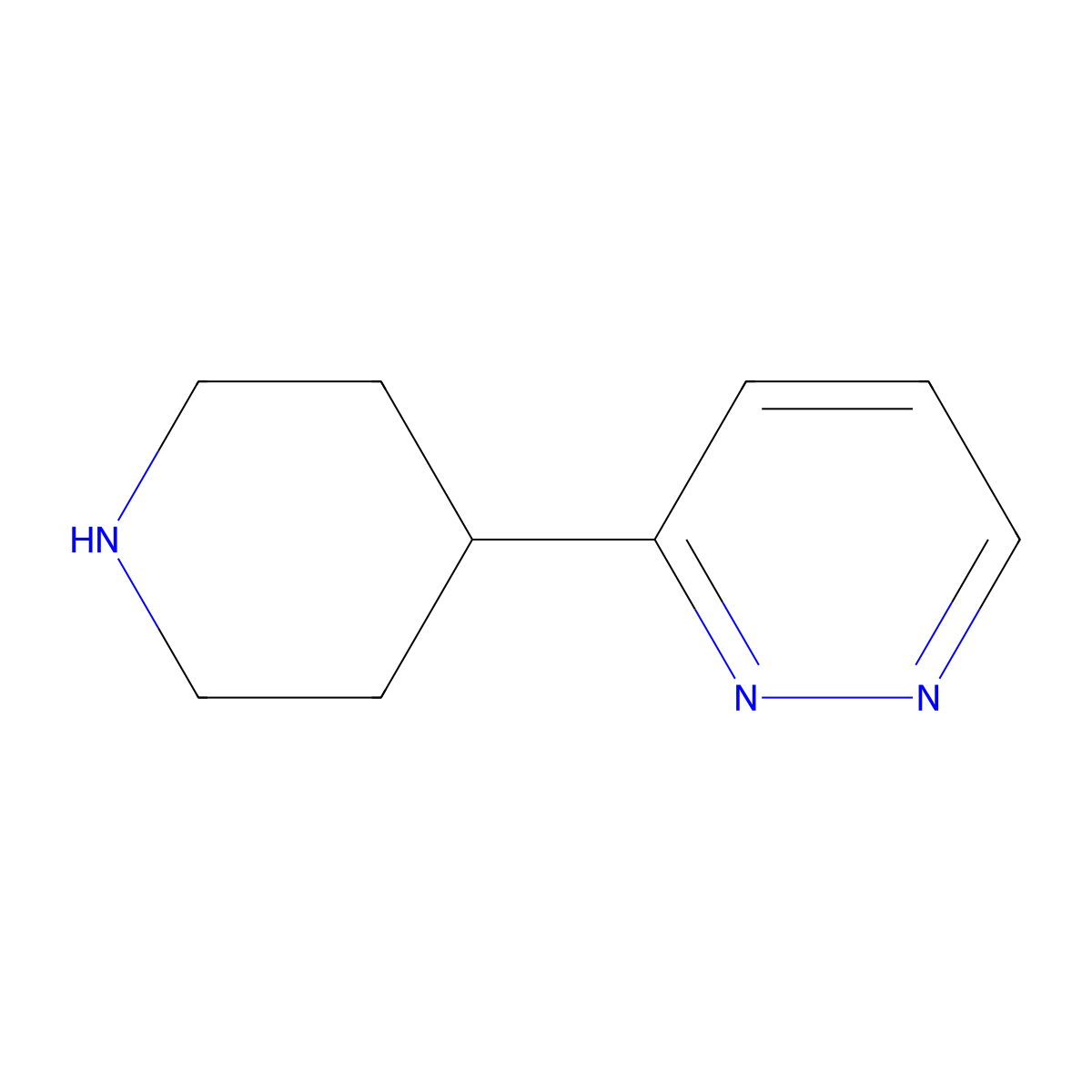 3-(Piperidin-4-yl)pyridazine molecular structure, CAS 1019206-39-3