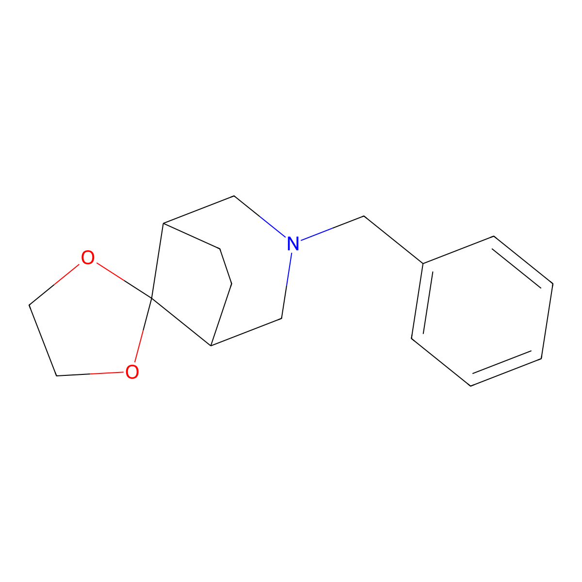 3-Benzyl-3-azaspiro[bicyclo[3.2.1]octane-8,2'-[1,3]dioxolane] molecular structure, CAS 1019208-04-8
