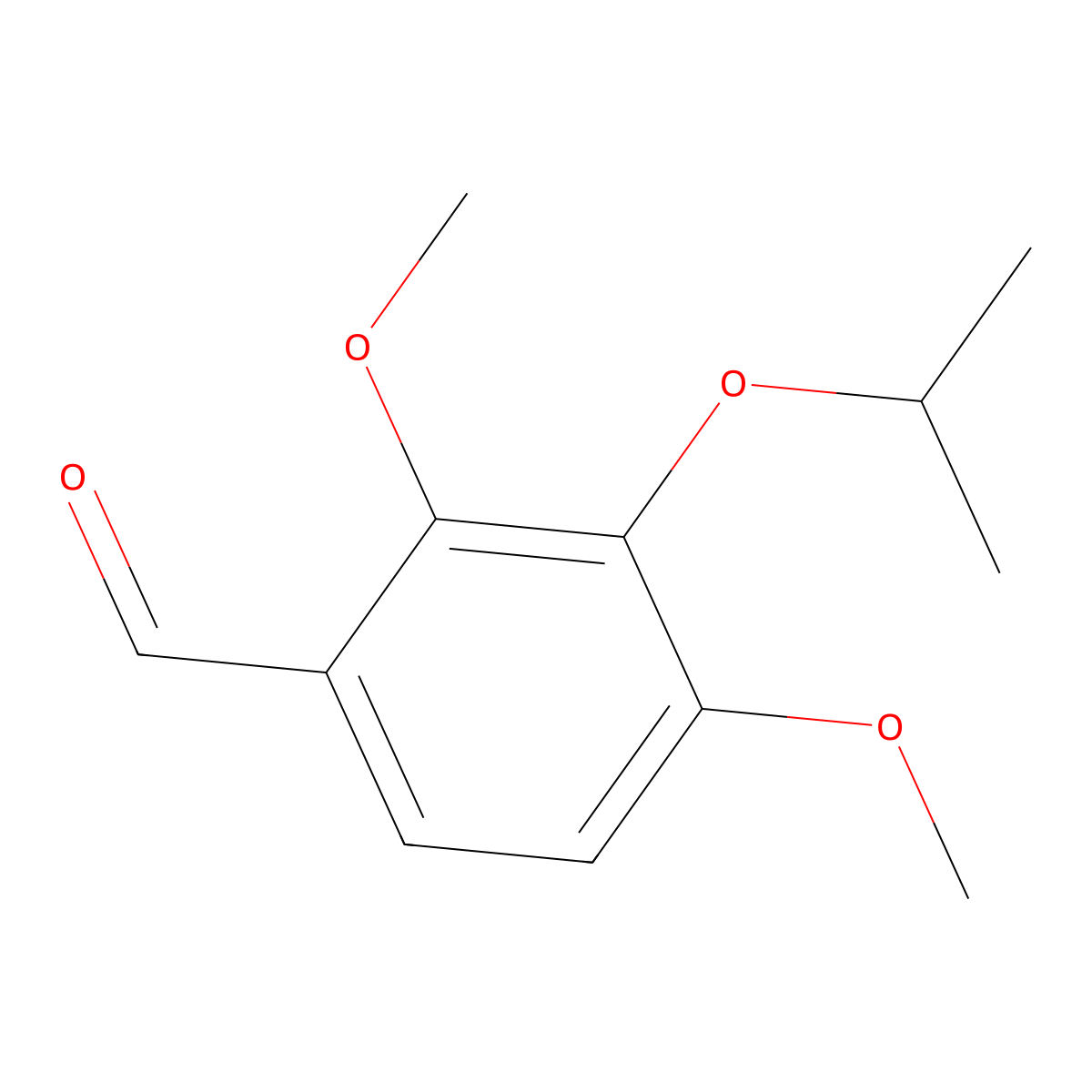 3-Isopropoxy-2,4-dimethoxybenzaldehyde molecular structure, CAS 101923-86-8