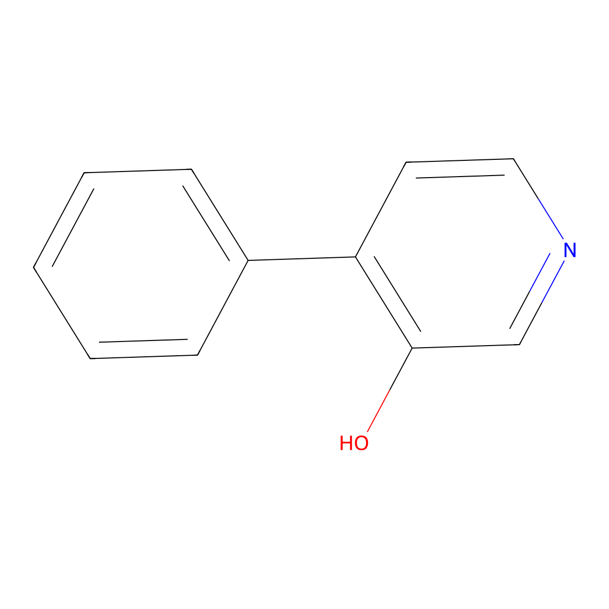 4-Phenylpyridin-3-ol molecular structure, CAS 101925-26-2