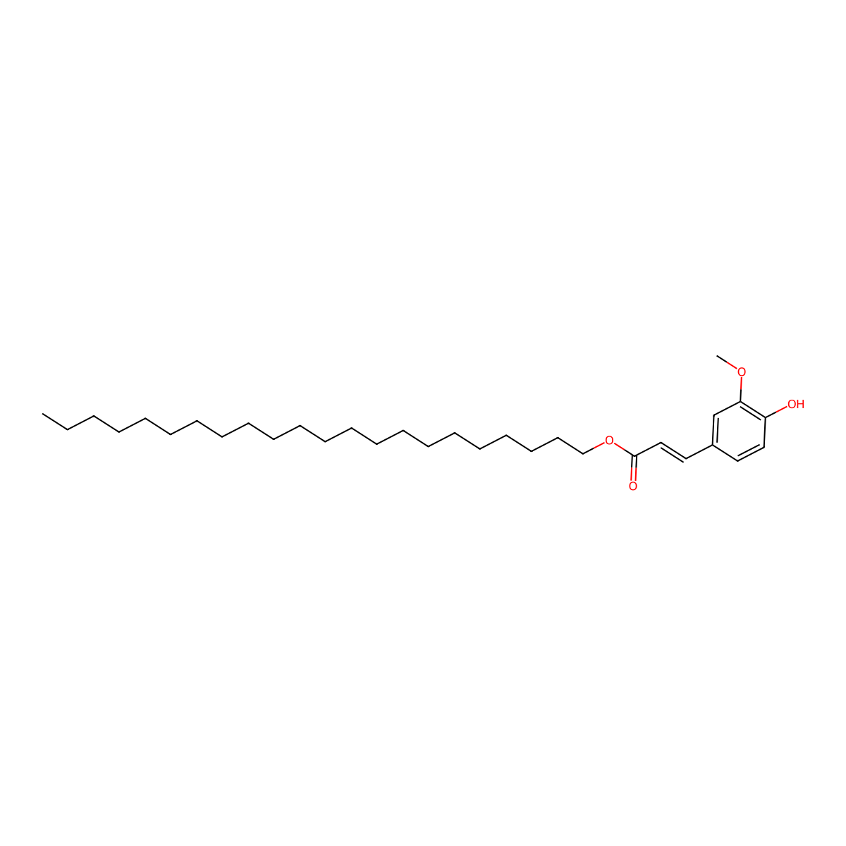 Docosylferulate molecular structure, CAS 101927-24-6