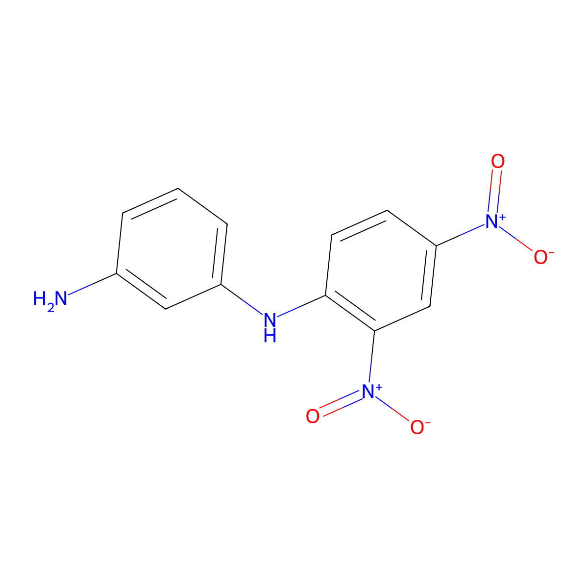 N-(2,4-Dinitrophenyl)-m-phenylenediamine molecular structure, CAS 101927-38-2