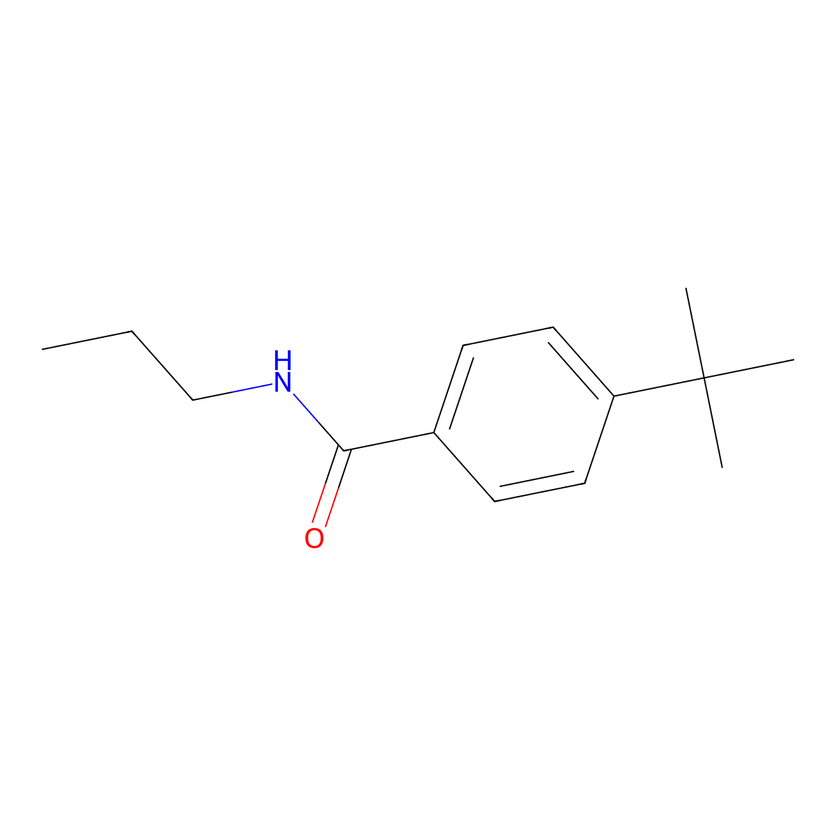 4-tert-butyl-N-propylbenzamide molecular structure, CAS 101927-50-8